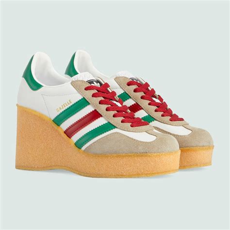 gucci adidas wedge sneakers|gazelle sneaker adidas gucci wedge.